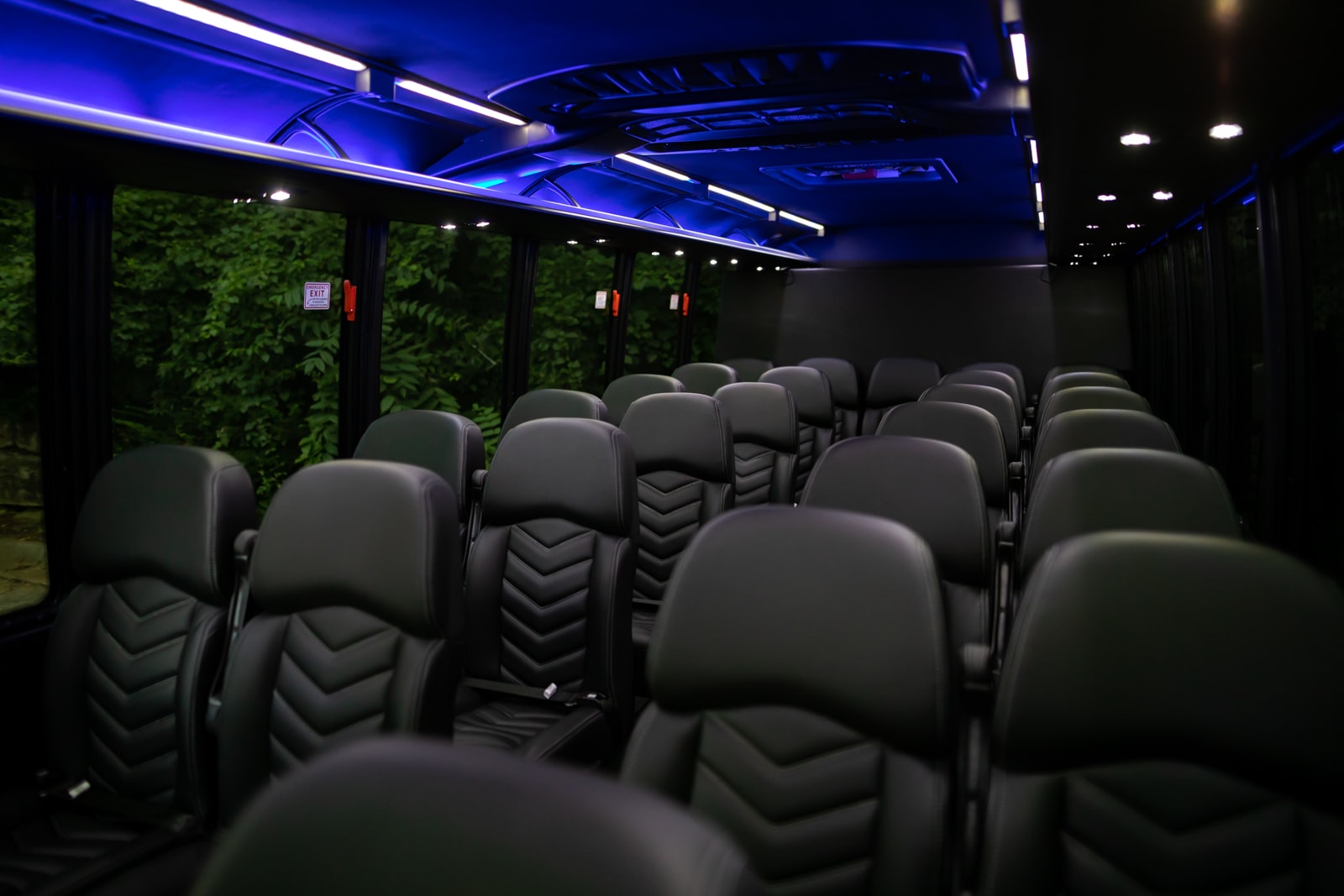 New York Charter Bus Company Interior Mini Bus